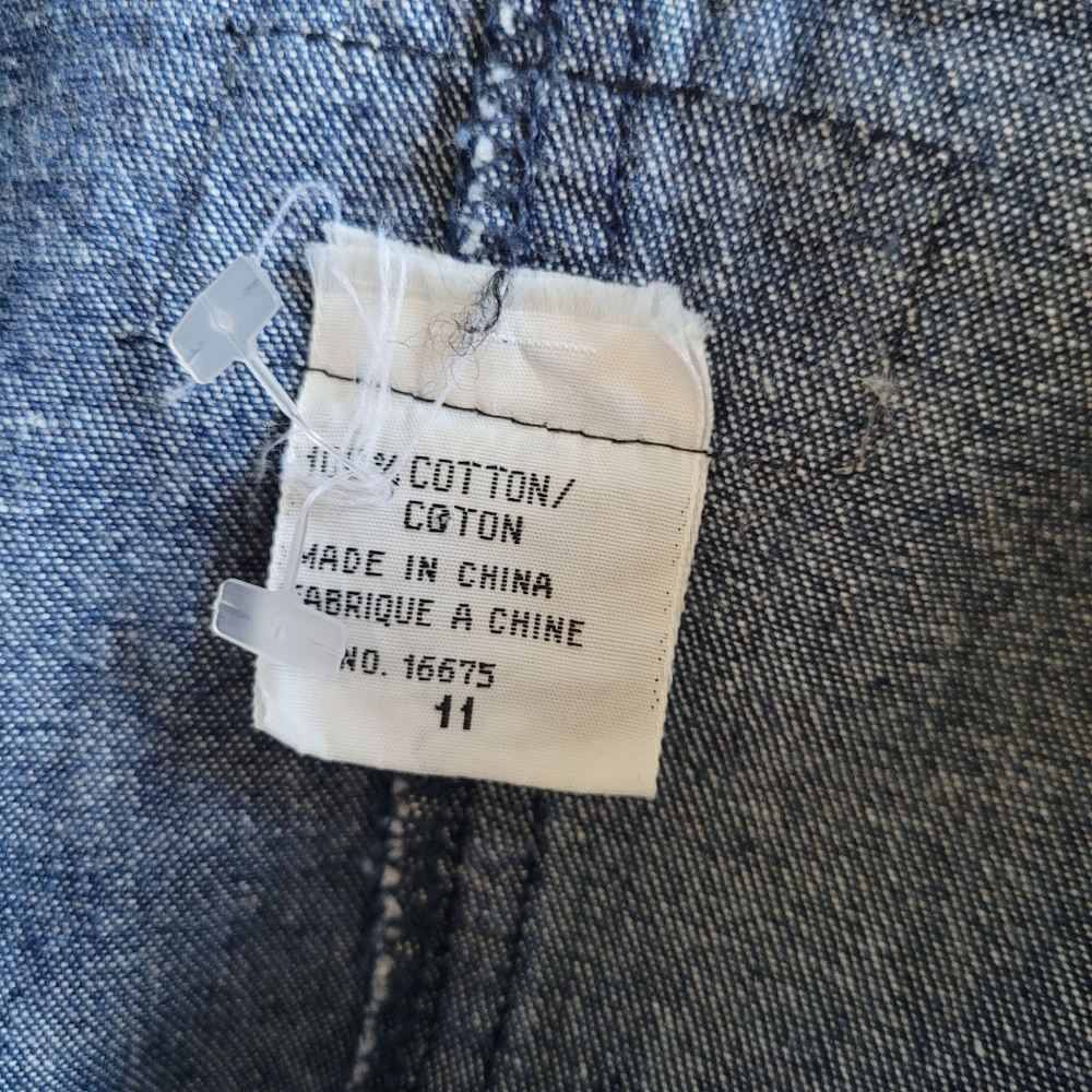 1980s denim zip front dress - Picture 8 of 9